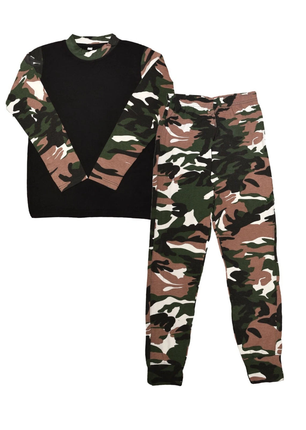 Kids Girls Boys PJs Plain Colour NIGHTWEAR Night Pyjamas Set Sleeping Suit 5-13