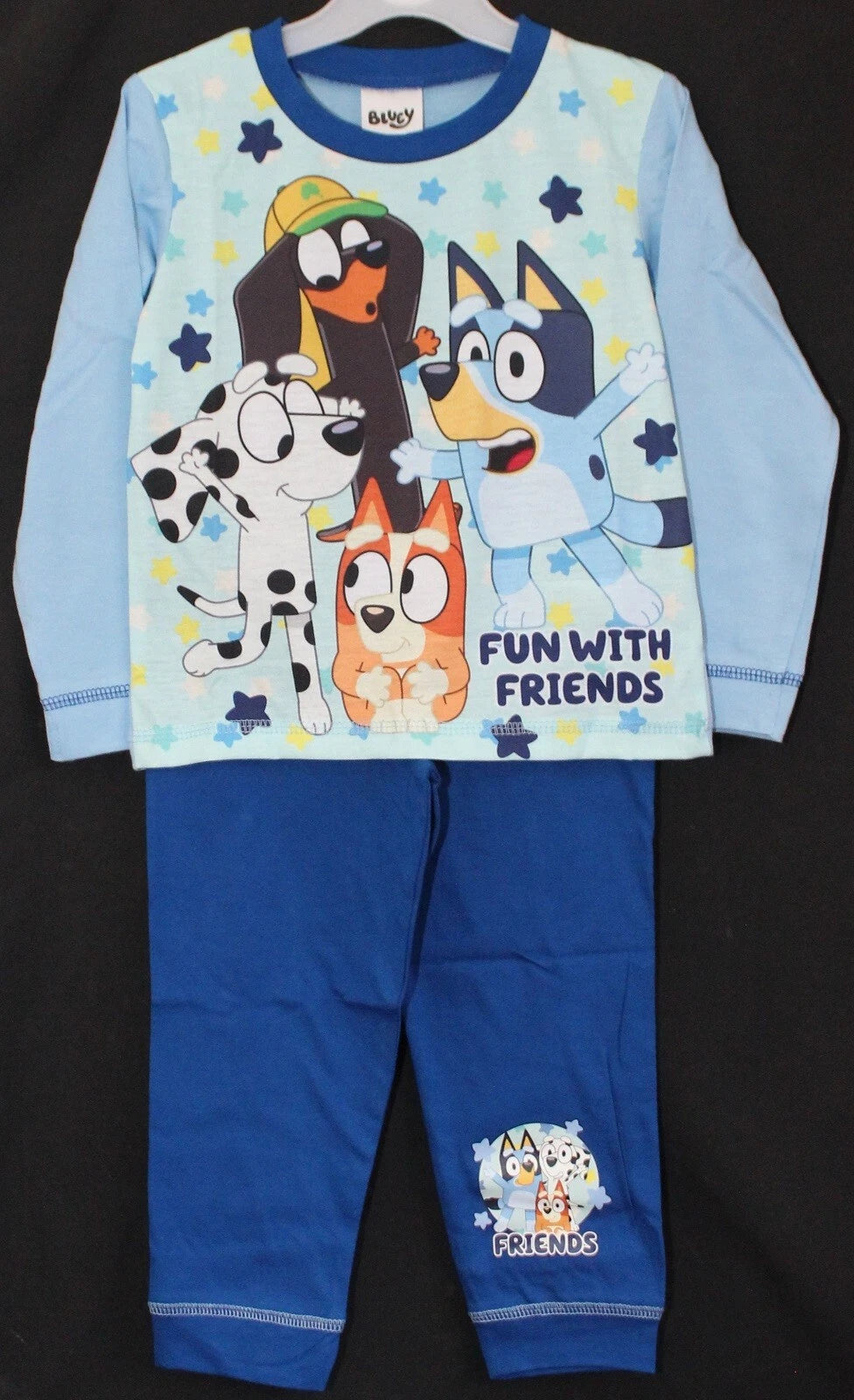 BLUEY Boy's Pyjamas /BLUEY & BINGO Long-Sleeved PJs Sizes 18 months-5 years