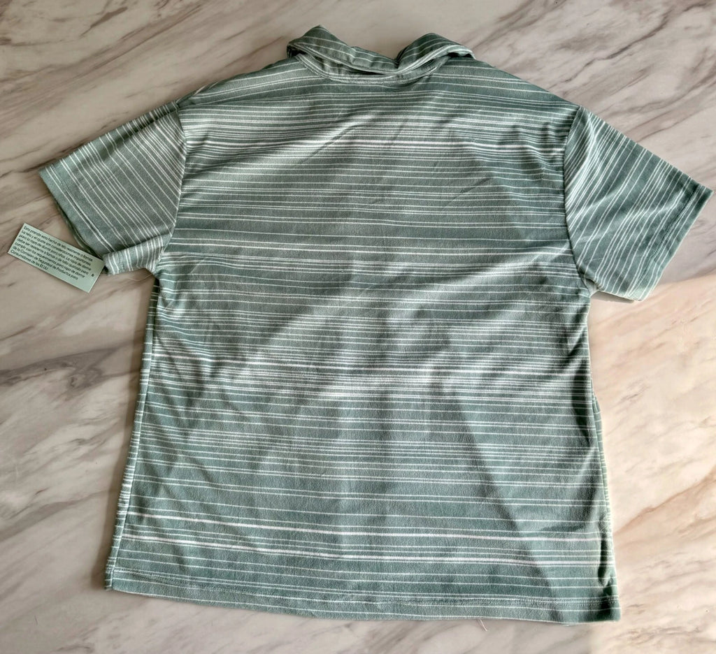 Ck Calvin Klein-Boys Short Sleeve Button-down Shirt and Shorts Pajama Set 3 NEW