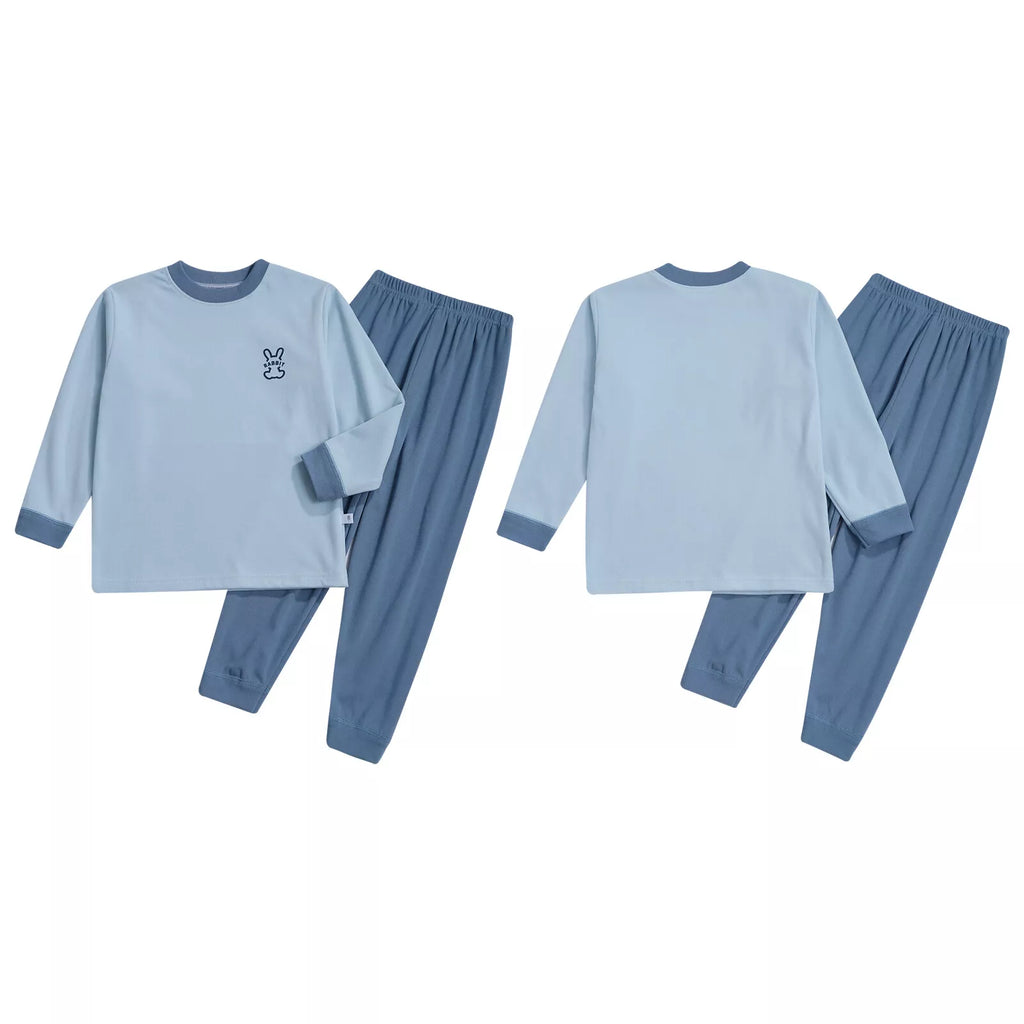 Kids Loungewear Crewneck Sleepwear Tops Pajama Set Casual Underwear T-shirt