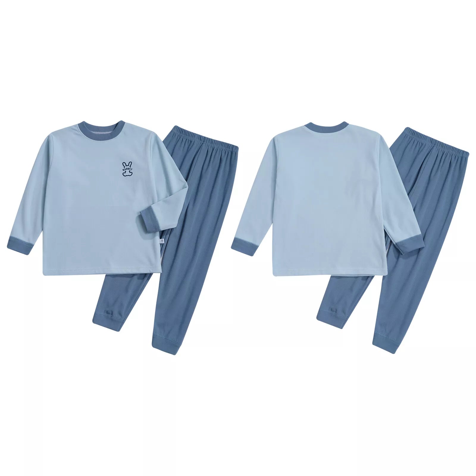 Kids Loungewear Crewneck Sleepwear Tops Pajama Set Casual Underwear T-shirt