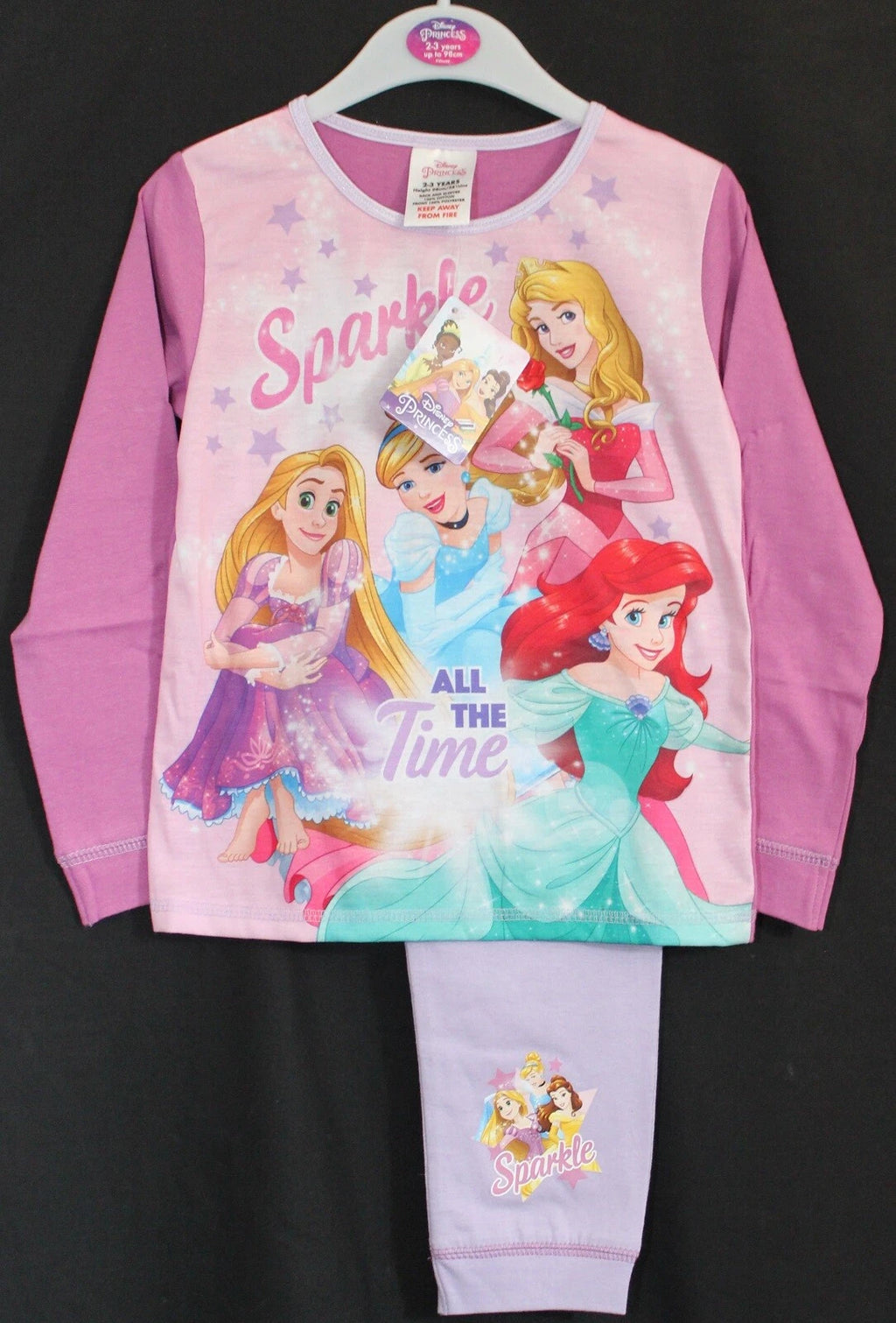 Girl's DISNEY PRINCESS Pyjamas / PJs in a Choice of 3 Styles - 18 months-5 years
