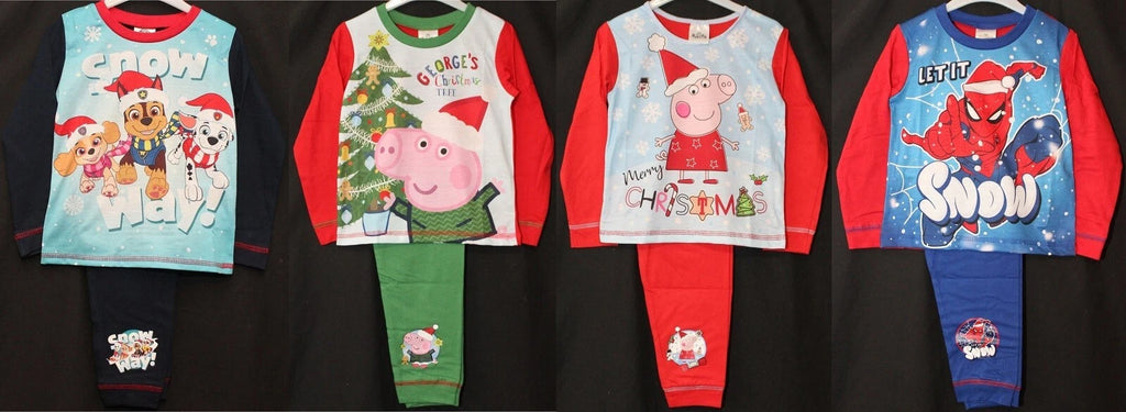 Kids/ Boys/ Girls CHRISTMAS Pyjamas / Xmas CHARACTER PJs Sizes 18 Months-5 Years