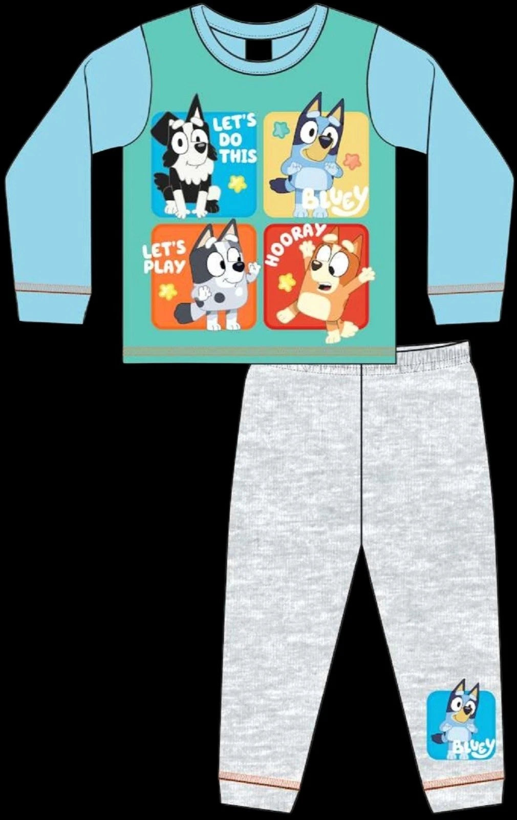 BLUEY Boy's Pyjamas /BLUEY & BINGO Long-Sleeved PJs Sizes 18 months-5 years