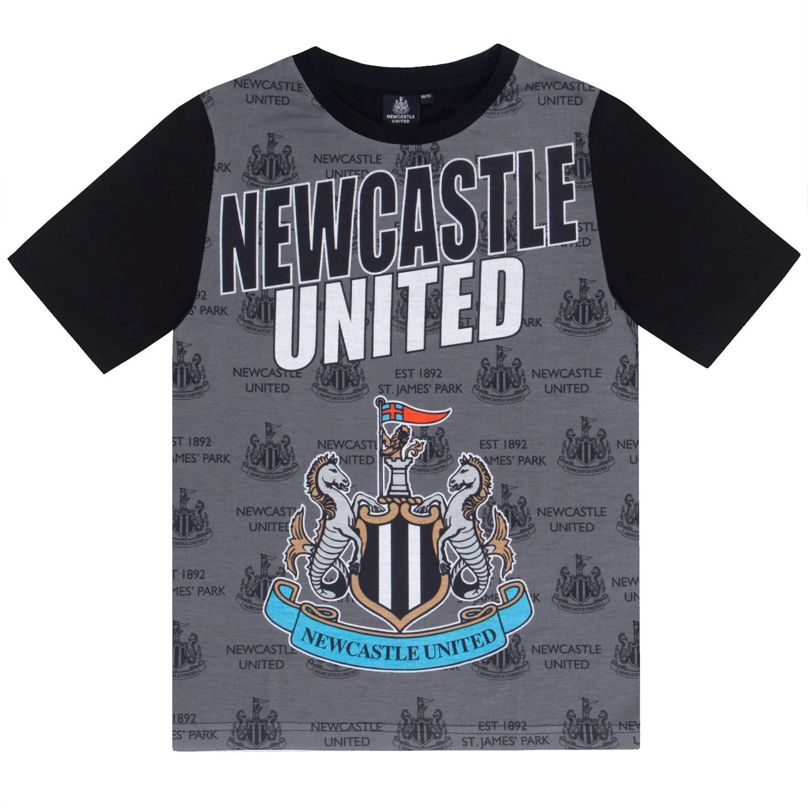Newcastle United Boys Pyjamas Short Kids OFFICIAL Football Gift