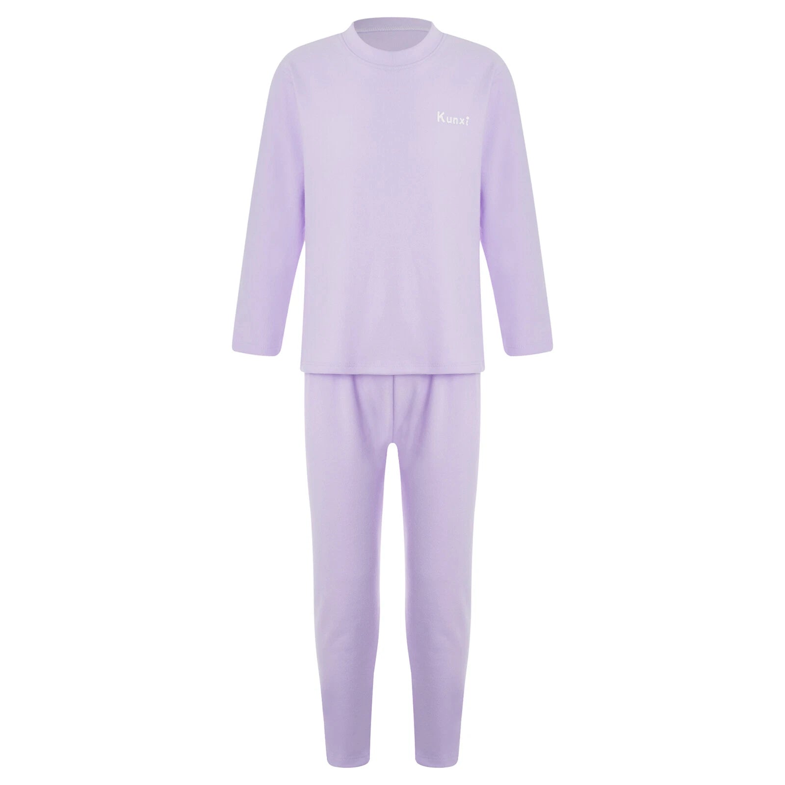 Kids Boys Girls Tees Elastic Top Pajamas Sleepwear Letter Print Set Thermal