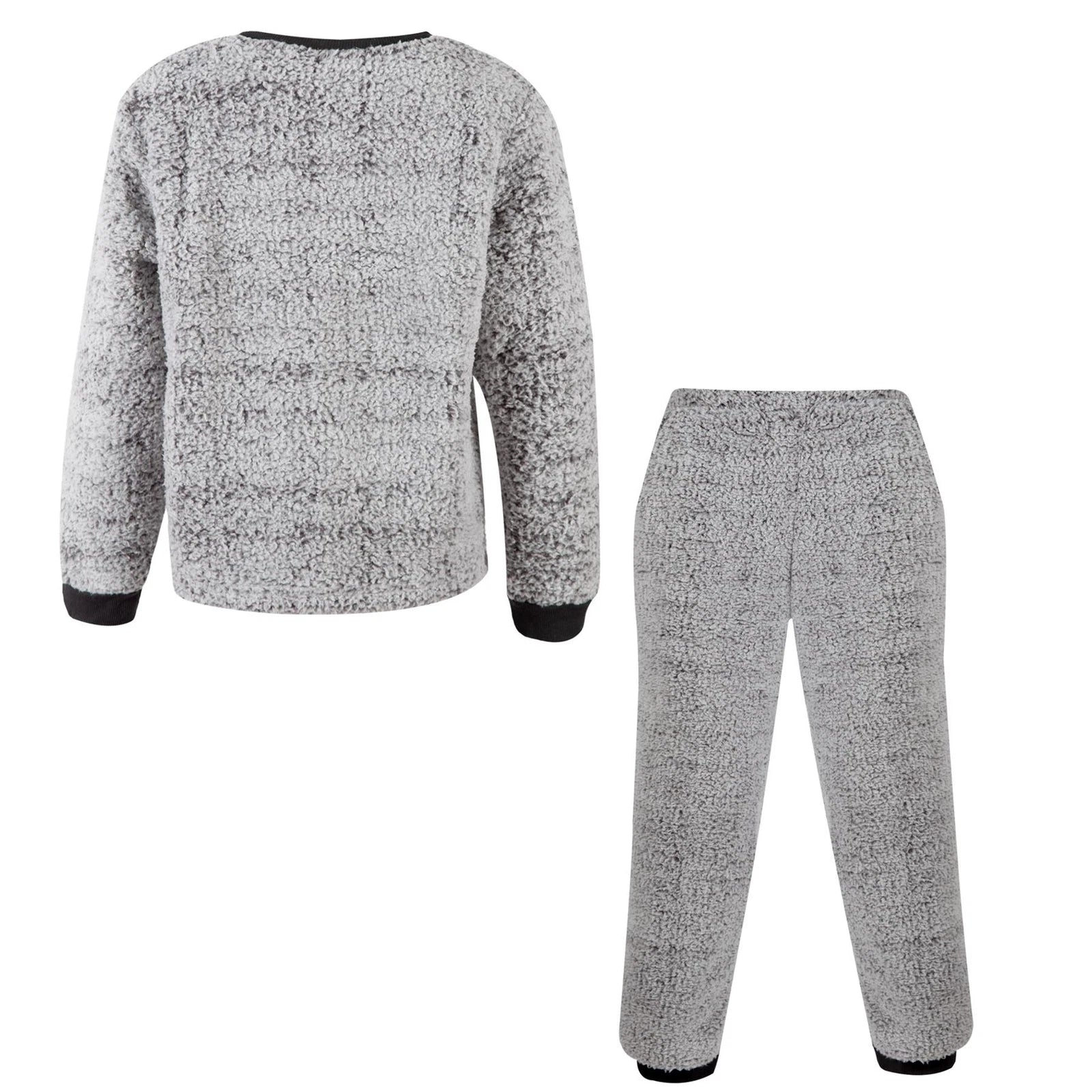 A2Z 4 Kids Girls Boys Grey Pyjamas Dinosaur 2 Piece Soft Thick Pile Fleece Set