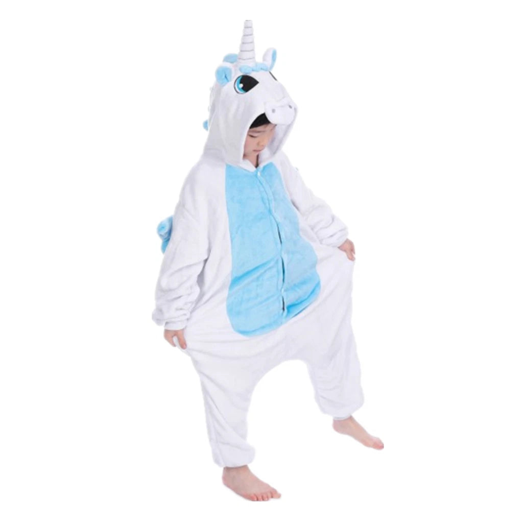 One-Piece Kid's Animal Pajamas Bathrobe Halloween Cosplay Costume Sleepwear