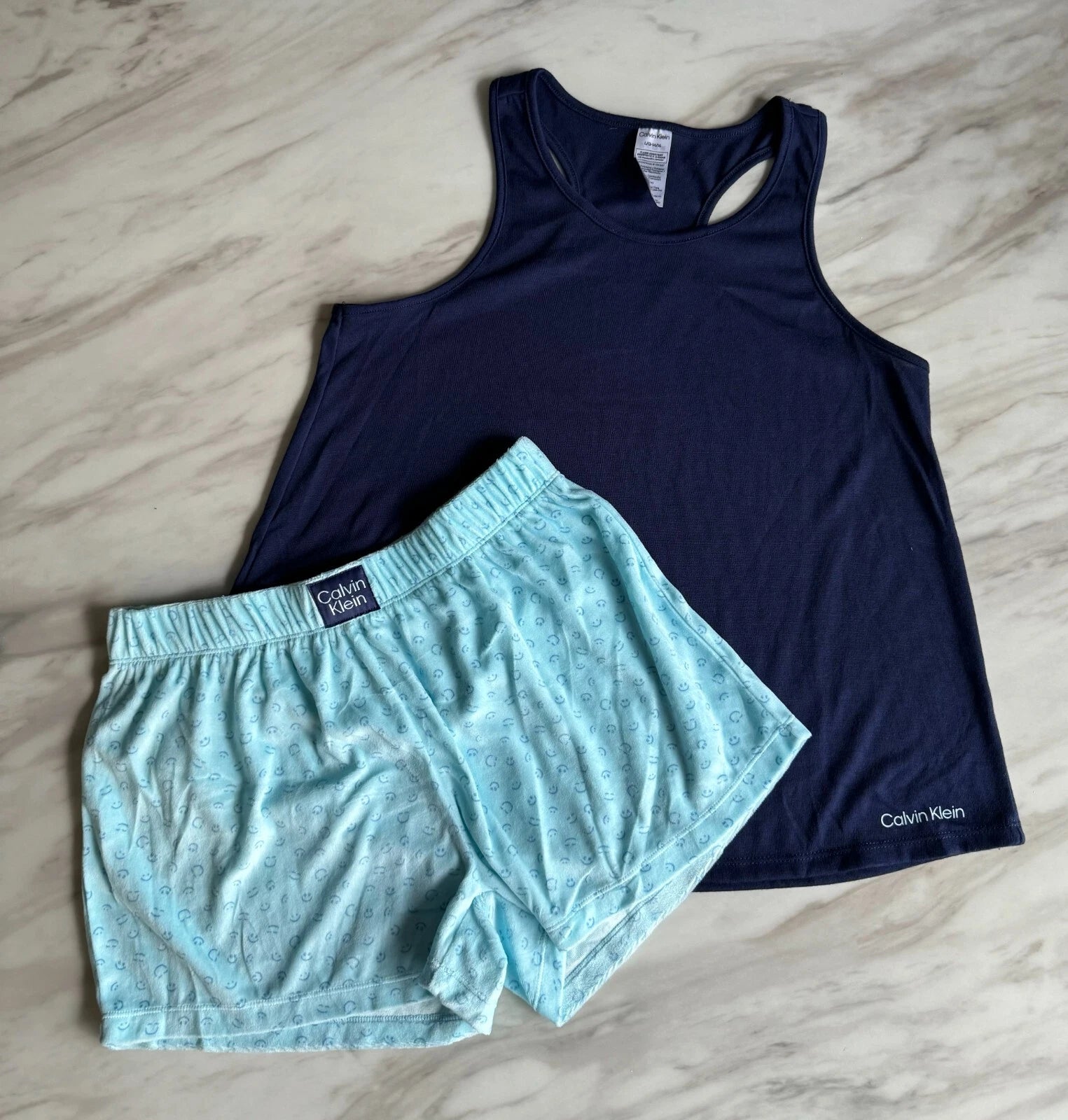 Calvin Klein Ck Youth 3 Piece Sleepwear Pajama SET Blue Green Pink BOY GIRLS NEW