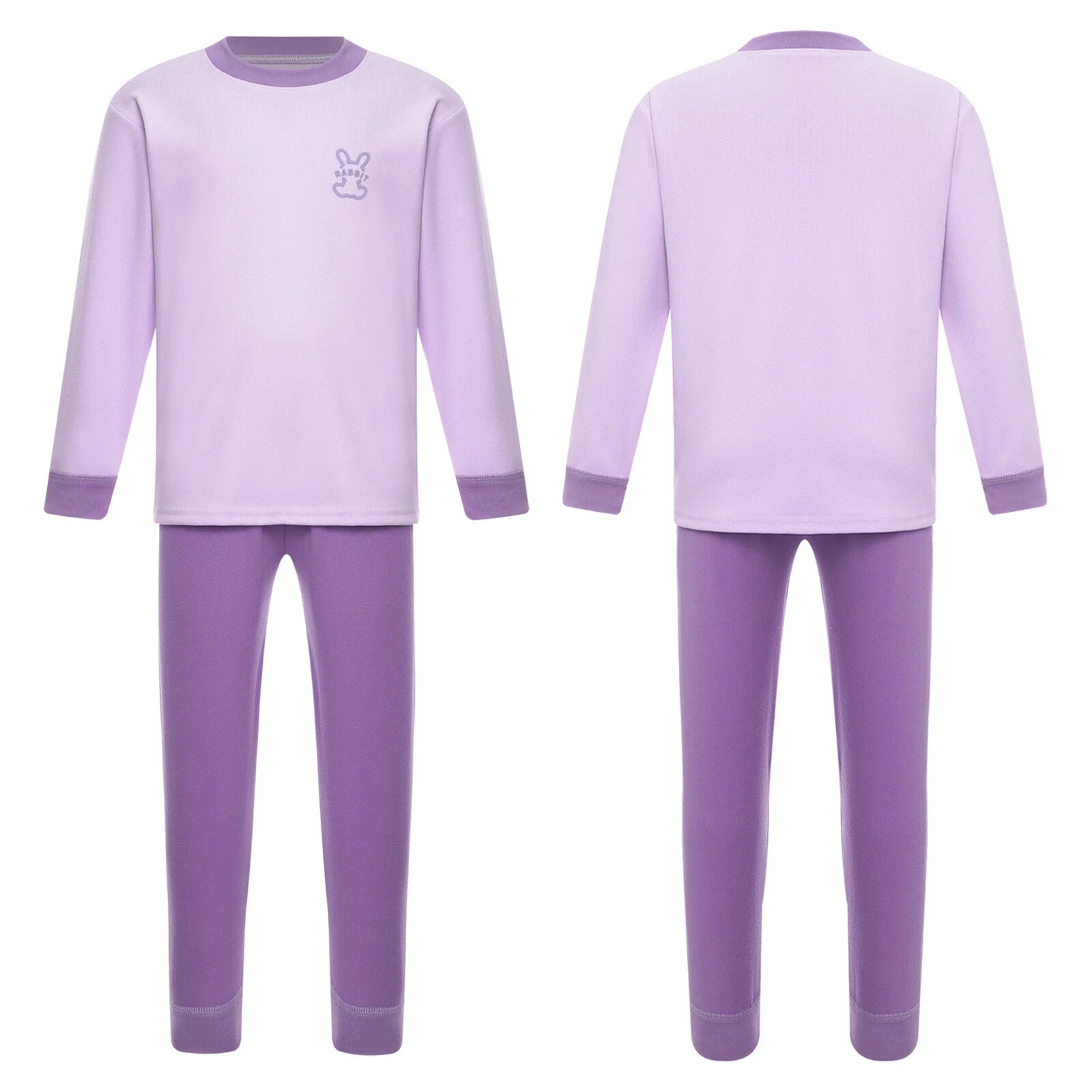 Kids Loungewear Crewneck Sleepwear Tops Pajama Set Casual Underwear T-shirt