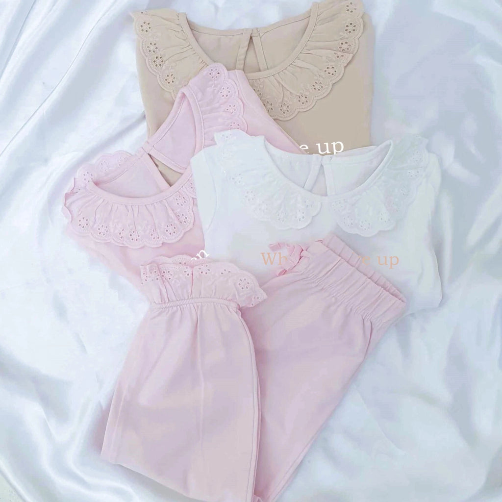 Personalised Flower Girl Pyjamas ~ Wedding Eve ~ Wedding Night ~ Flower ~ Heart