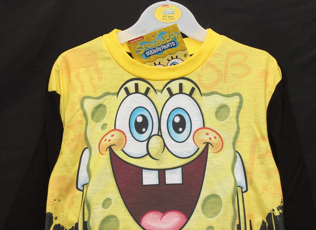 Boy's SPONGEBOB SQUAREPANTS Pyjamas / Long-Sleeved PJs - Sizes 4-10 Years