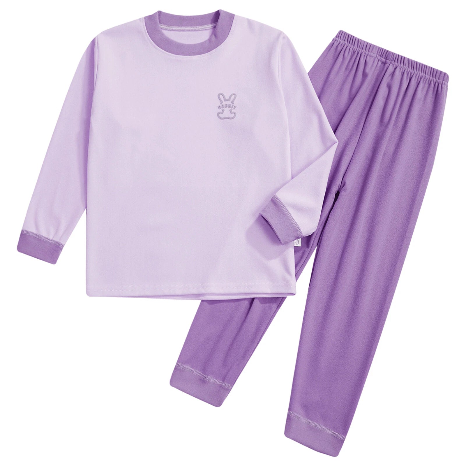Kids Loungewear Crewneck Sleepwear Tops Pajama Set Casual Underwear T-shirt