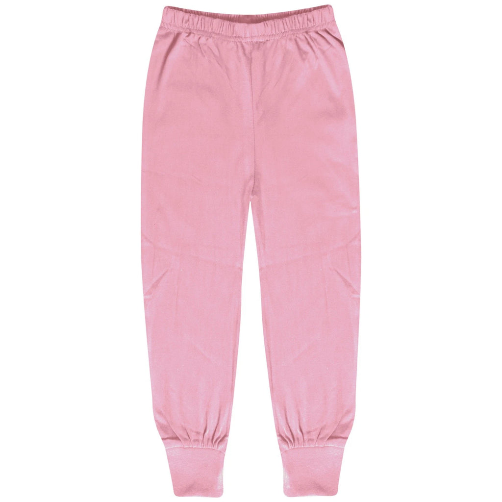 Kids Boys Girls Contrast Color Pjs Plain Stylish Pyjamas Set New Age 2-13 Years