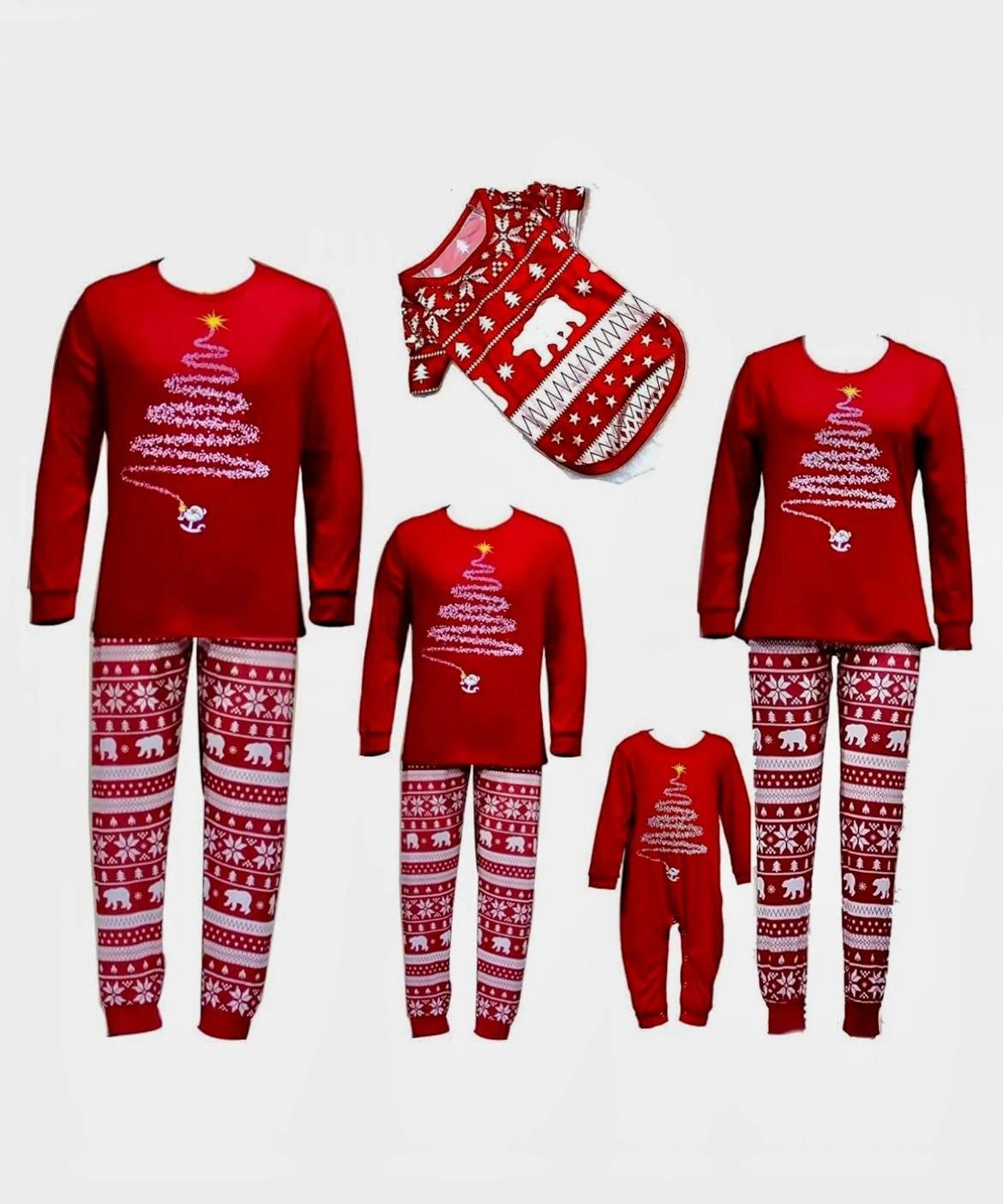 Family Christmas Matching Pajama Set,for Women, Men, Children, Baby, Pet.