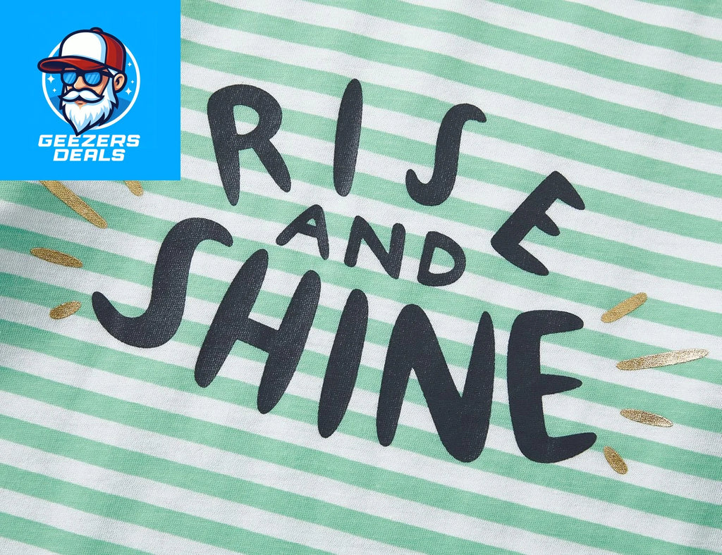 Pajamas for Girls Size 6-16 Pants & Long Sleeve Jammies Glitter Heart & Stripe T