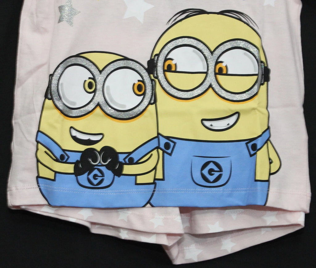 MINIONS Girl's Short Pyjamas/ DESPICABLE ME Shorty PJs in Sizes 2-10 years
