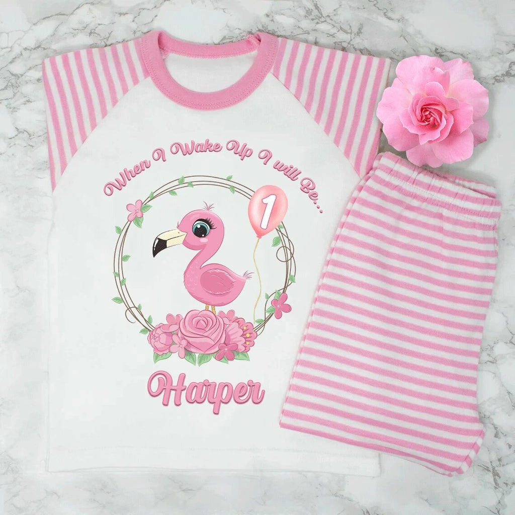 Personalised Girls when i wake up i will be 1...2...3.... Pyjamas Very Cute