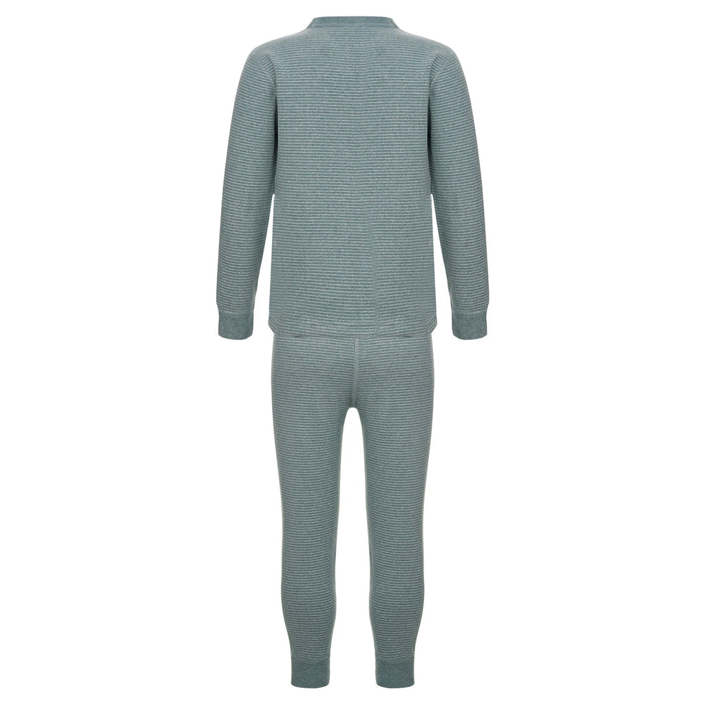 Kids Boys Girls Underwear T-shirt Pajama Set With Pants Nightwear Winter Tops