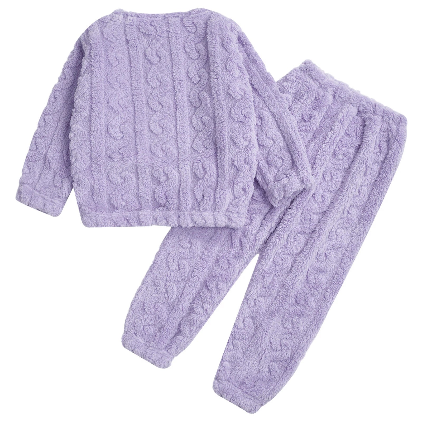 Kids Girls Set Boys Pajamas With Pants Outfits Indoor Winter Thermal Loungewear
