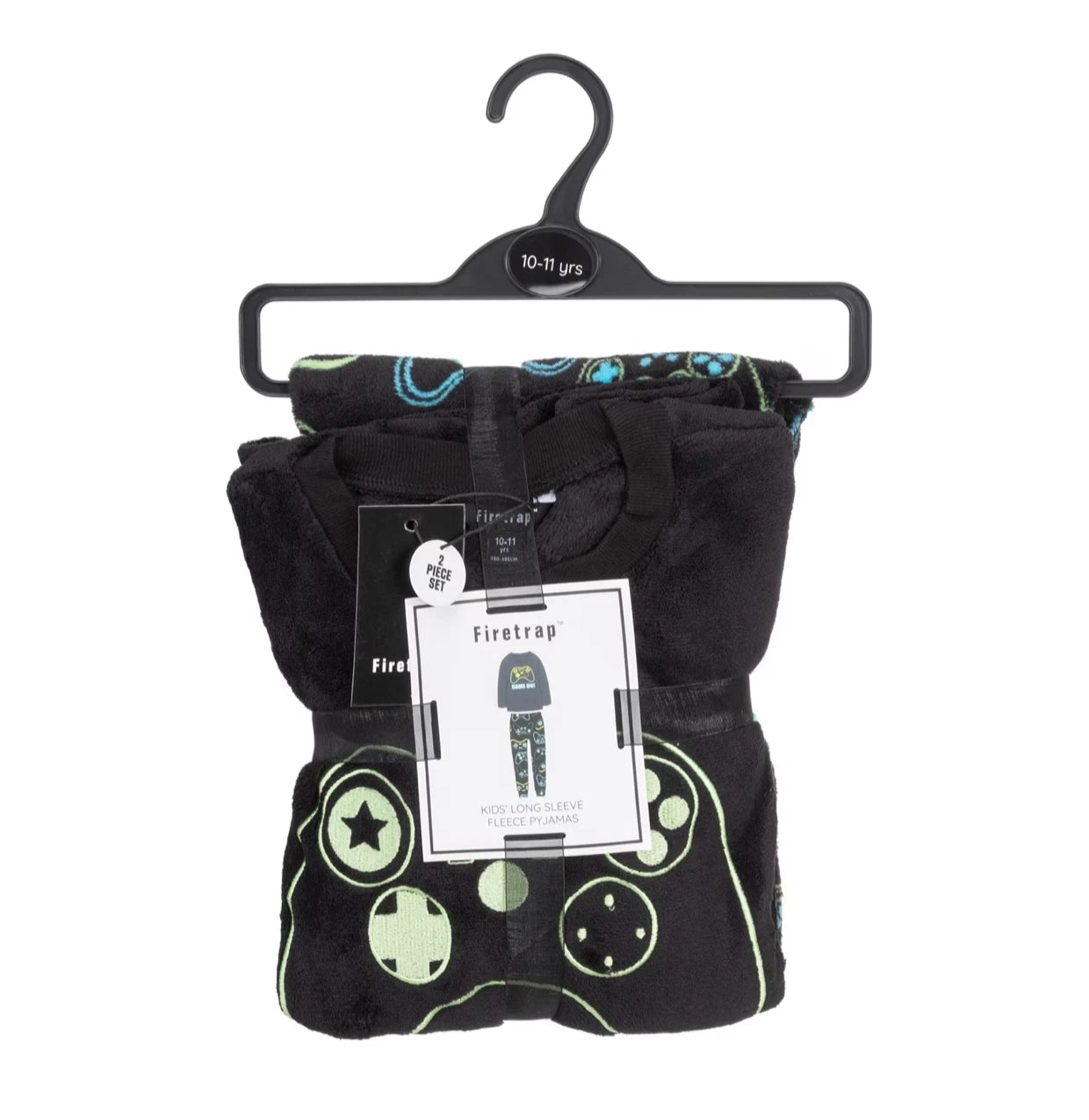 Boys Kids GAMING SOFT FLEECE PYJAMAS GAMER Top & Pants Pjs Set 6-15 Yrs