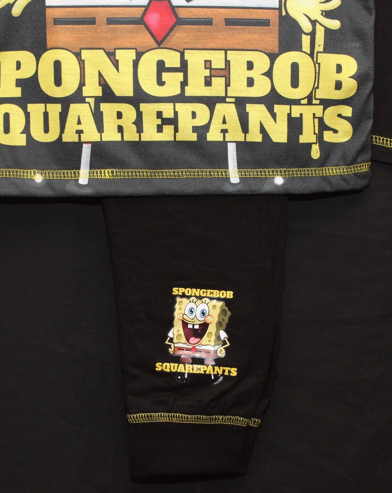 Boy's SPONGEBOB SQUAREPANTS Pyjamas / Long-Sleeved PJs - Sizes 4-10 Years