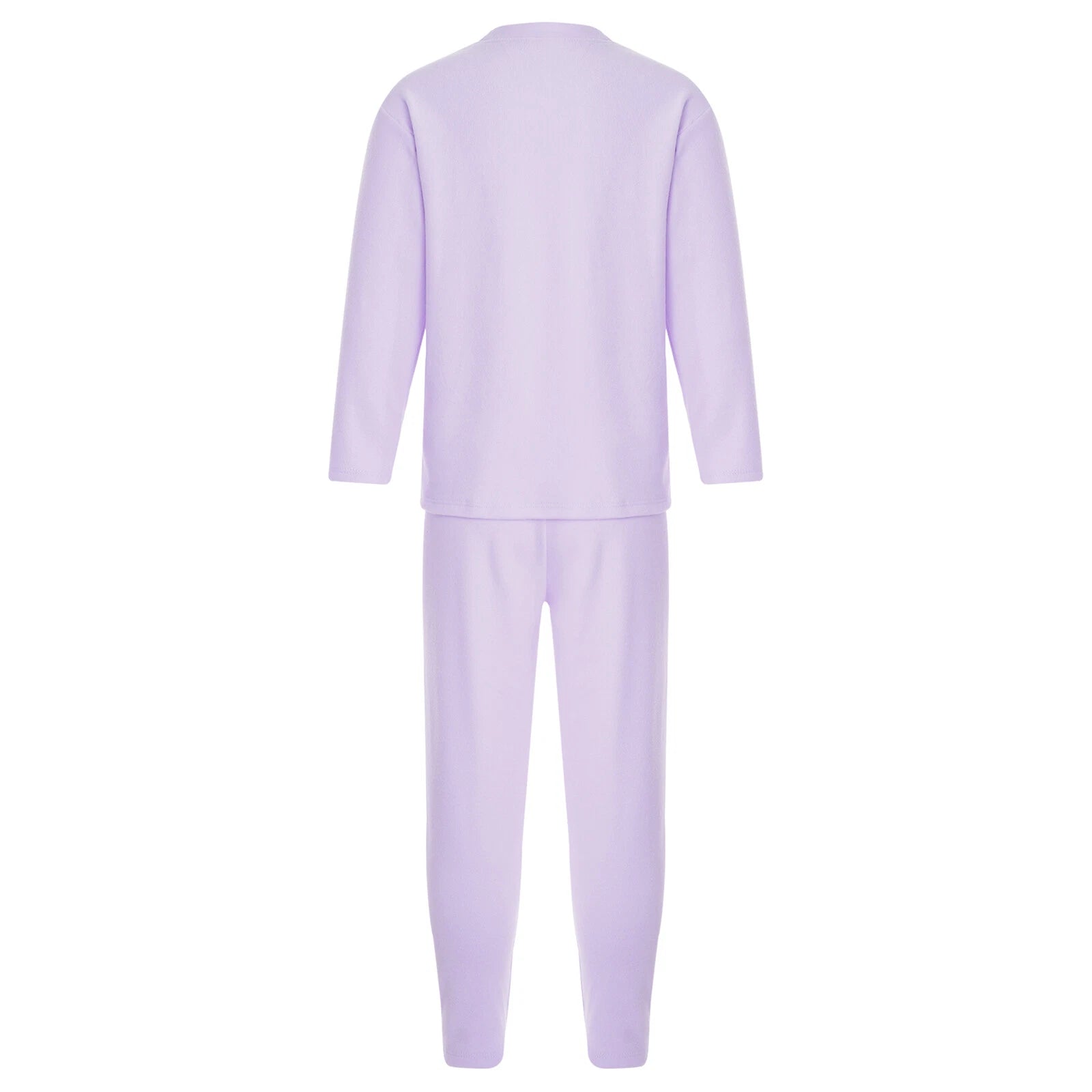 Kids Boys Girls Tees Elastic Top Pajamas Sleepwear Letter Print Set Thermal