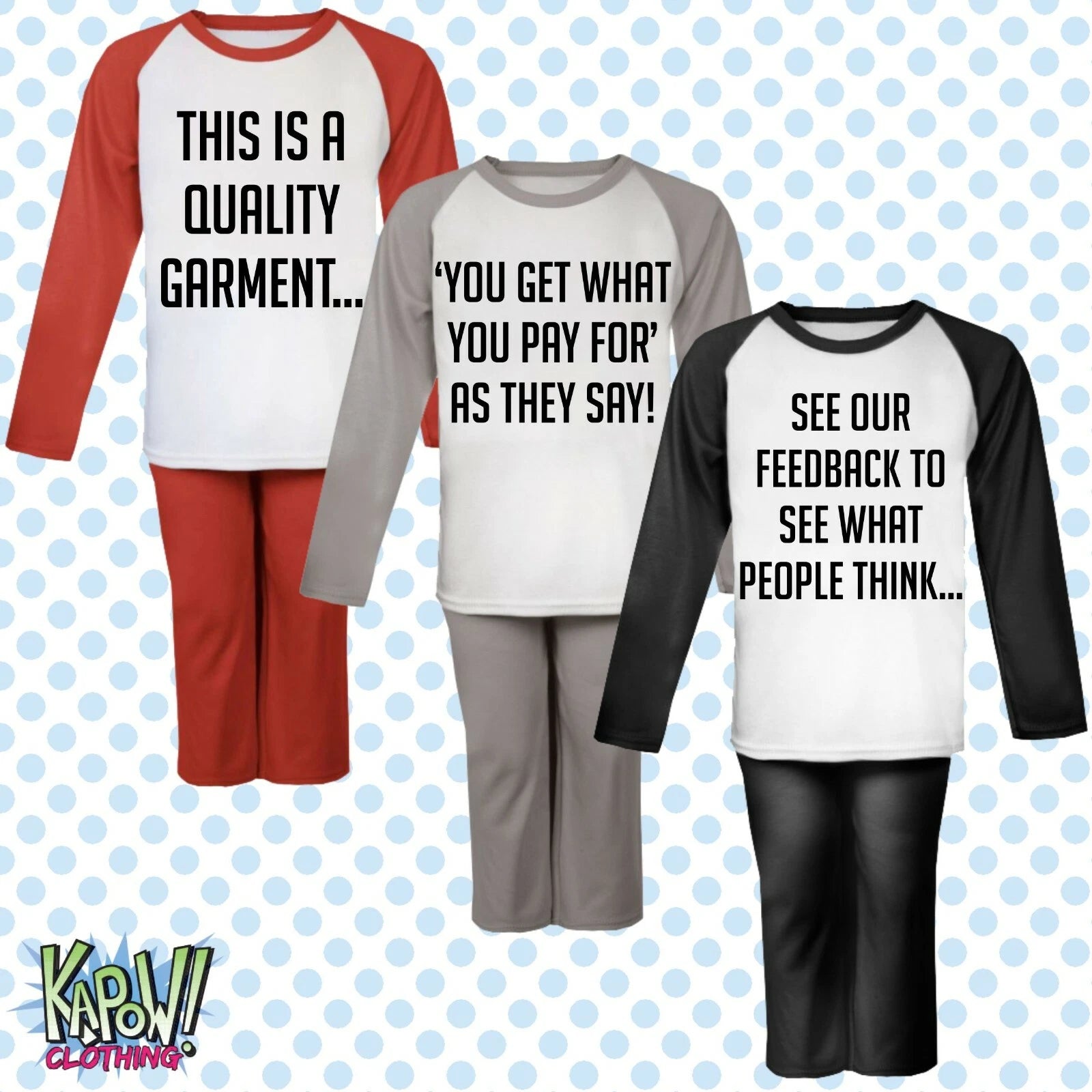 Custom Personalised Kids Baby Pyjamas PJs Raglan Sleep Night Wear Gift Toddler 2