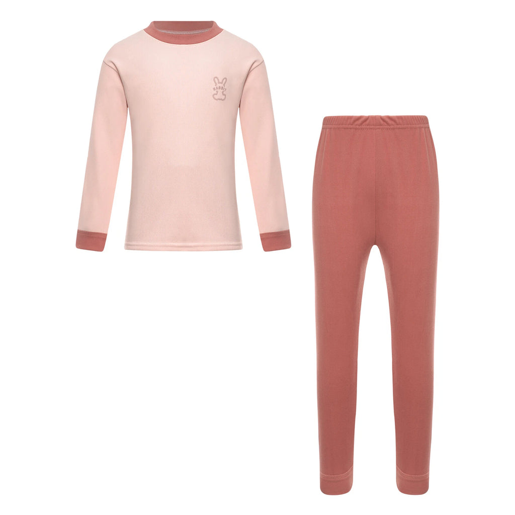 Kids Loungewear Crewneck Sleepwear Tops Pajama Set Casual Underwear T-shirt