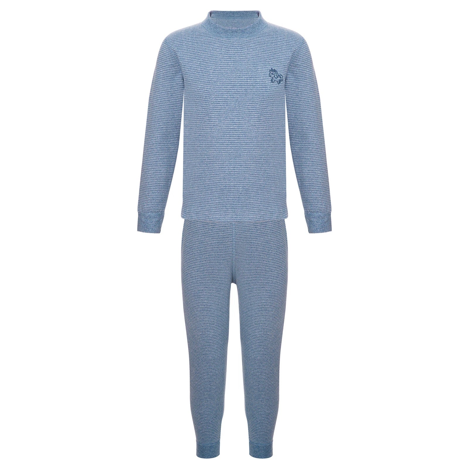 Kids Boys Girls Underwear T-shirt Pajama Set With Pants Nightwear Winter Tops