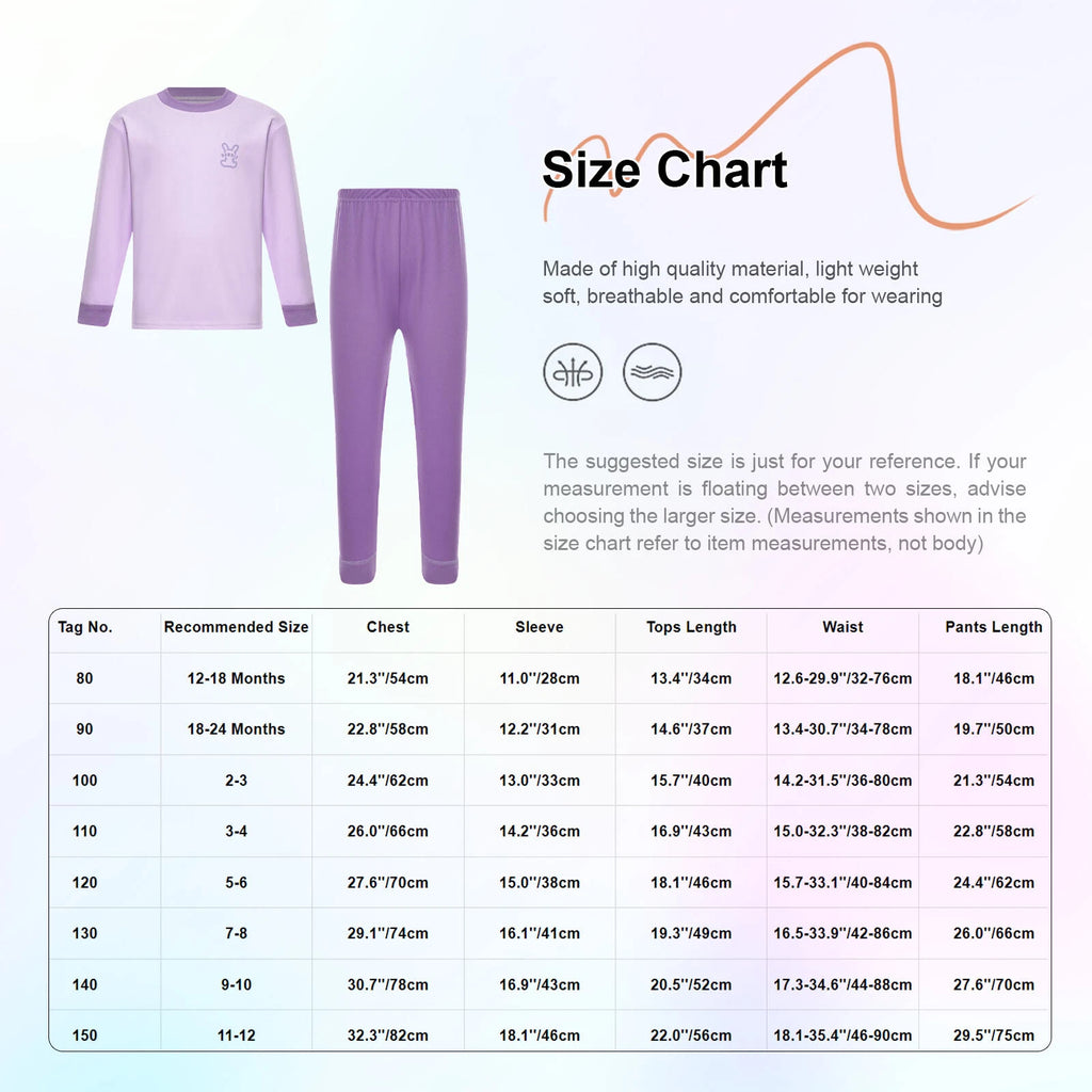 Kids Sleepwear Trousers Pajama Set Tops Loungewear Clothes Underwear Casua