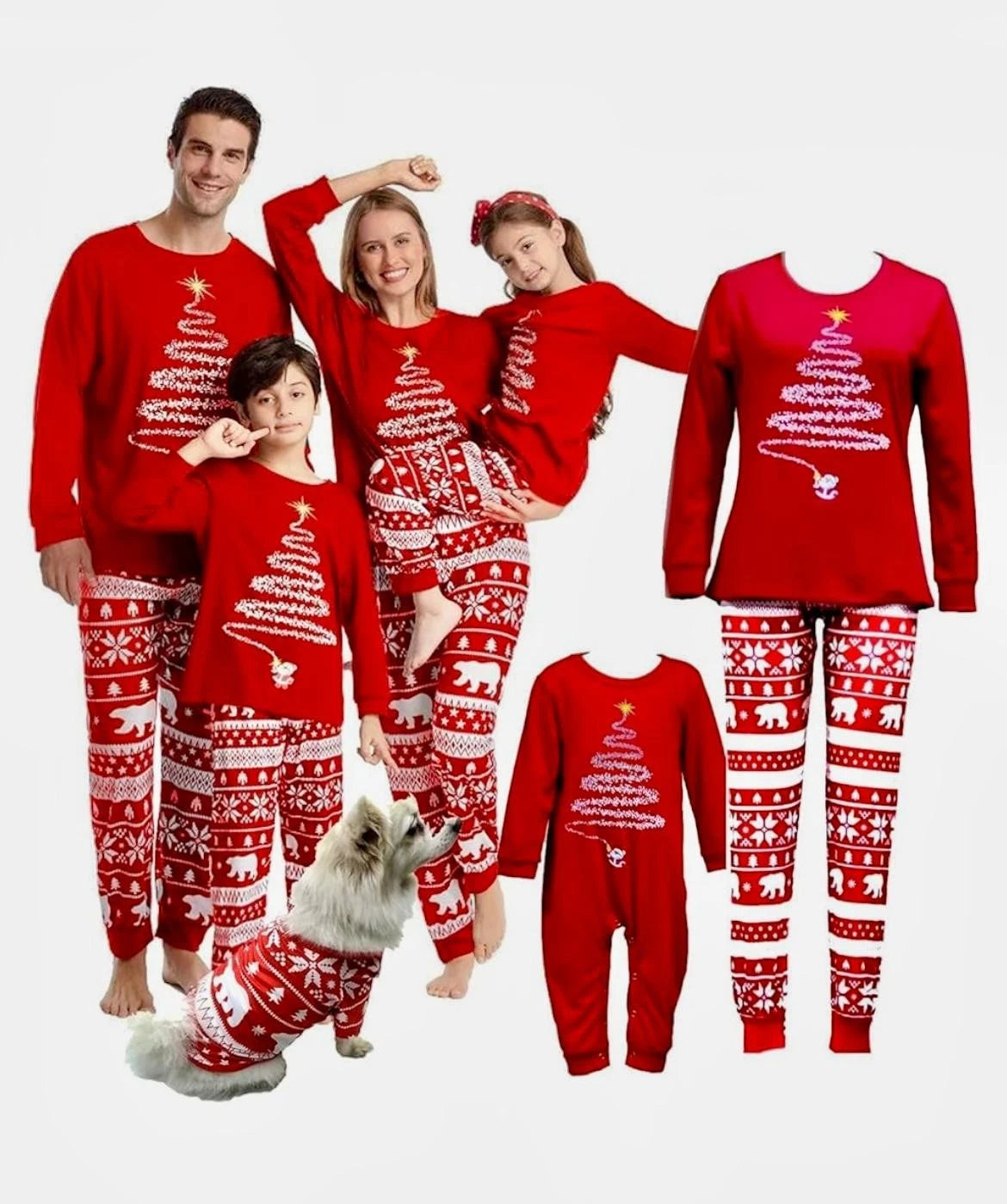 Family Christmas Matching Pajama Set,for Women, Men, Children, Baby, Pet.