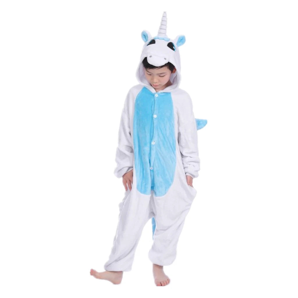 One-Piece Kid's Animal Pajamas Bathrobe Halloween Cosplay Costume Sleepwear