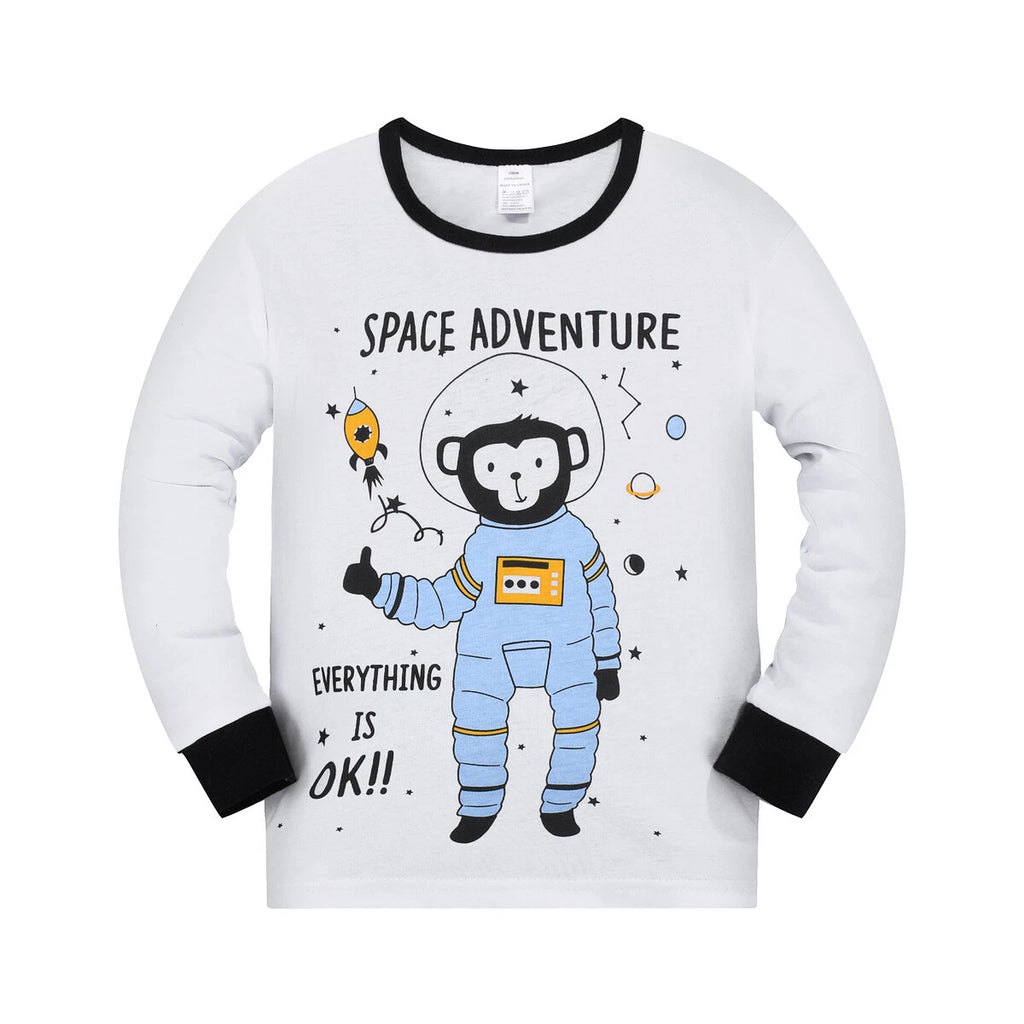 Kids Boys Pyjama Pyjamas Set PJs Sleepwear Nightwear Size 3 4 5 6 7 8 yrs