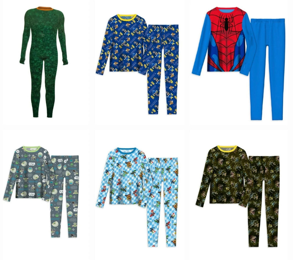ClimateRight Boy's Poly Spandex Pick Theme 2pc Top & Pants Thermal Underwear Set