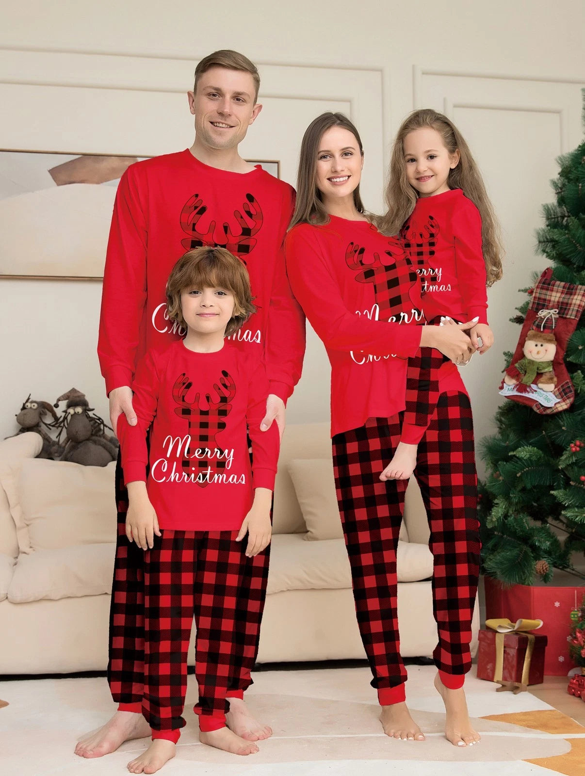 Christmas Family Matching Pyjamas Dog Adult Kids Nightwear Comfy Pajamas Pjs UK