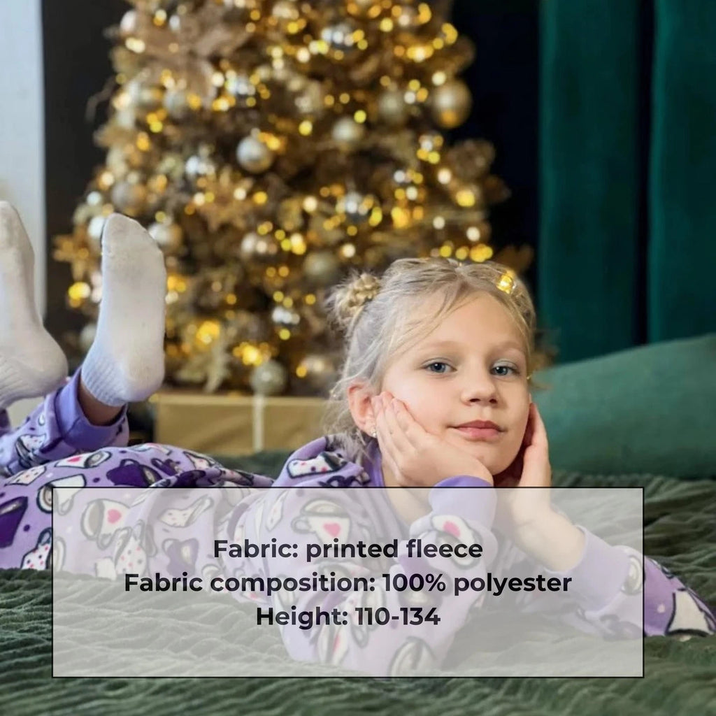 Girls’ Printed Fleece Pajama Set – Soft, Warm & Cozy, Winter,  Nosi svoe 6076...