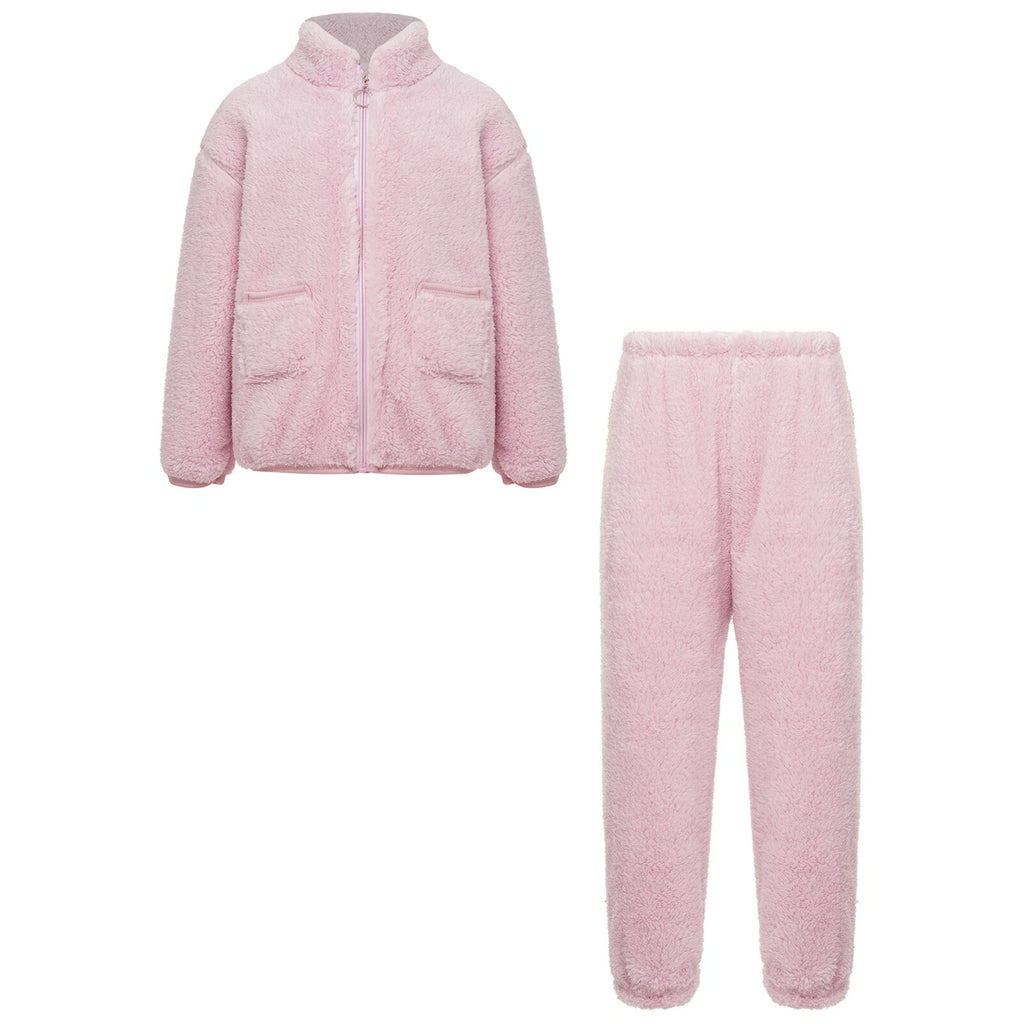 Unisex Kids Sleepwear Tops Outfits Training Set Long Sleeve Elastic Waistband