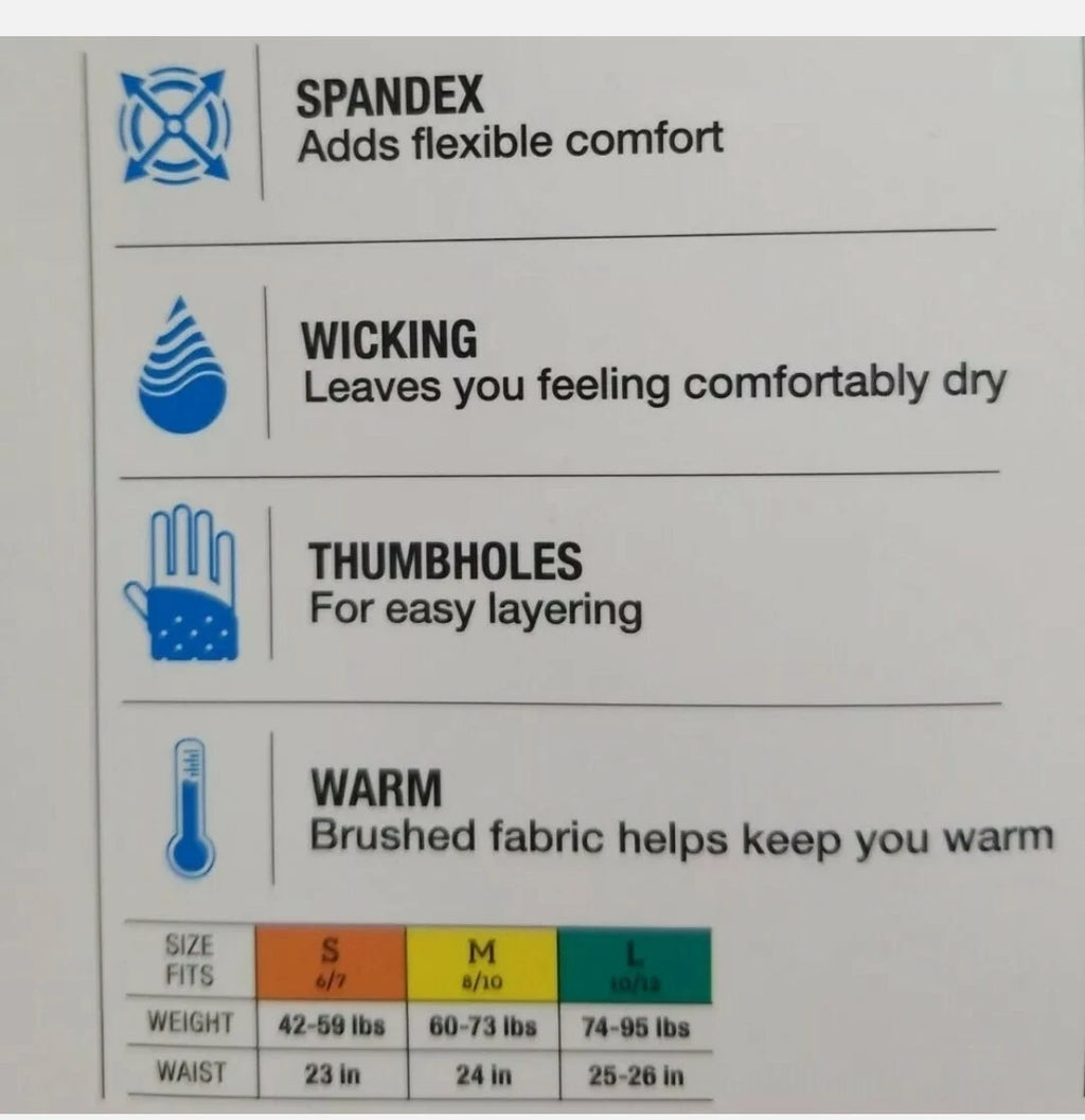 ClimateRight Boy's Poly Spandex Pick Theme 2pc Top & Pants Thermal Underwear Set