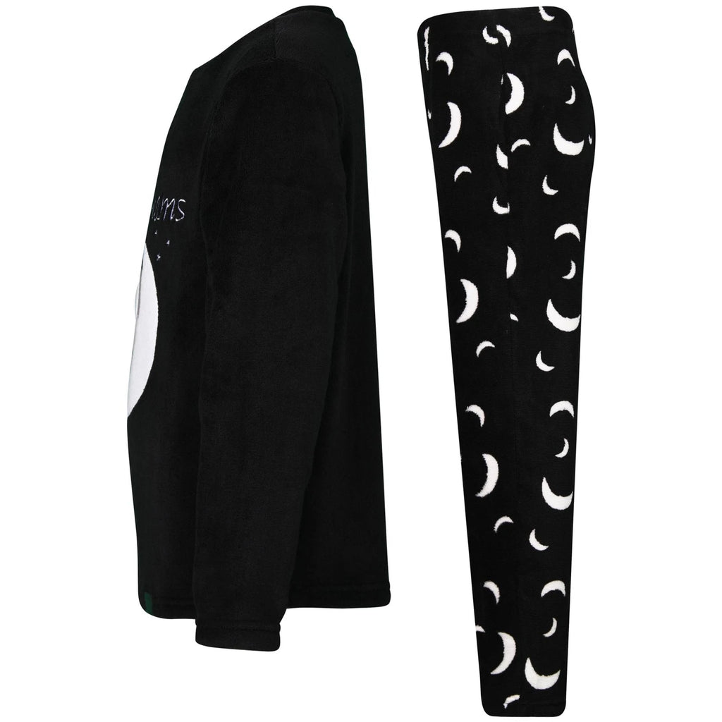 Kids Girls Boys Big Dream Pyjamas 2 Piece Soft Fluffy Loungewear Cosy Pyjama Set