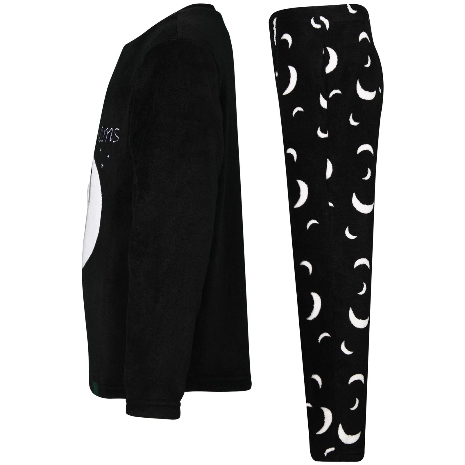 Kids Girls Boys Big Dream Pyjamas 2 Piece Soft Fluffy Loungewear Cosy Pyjama Set