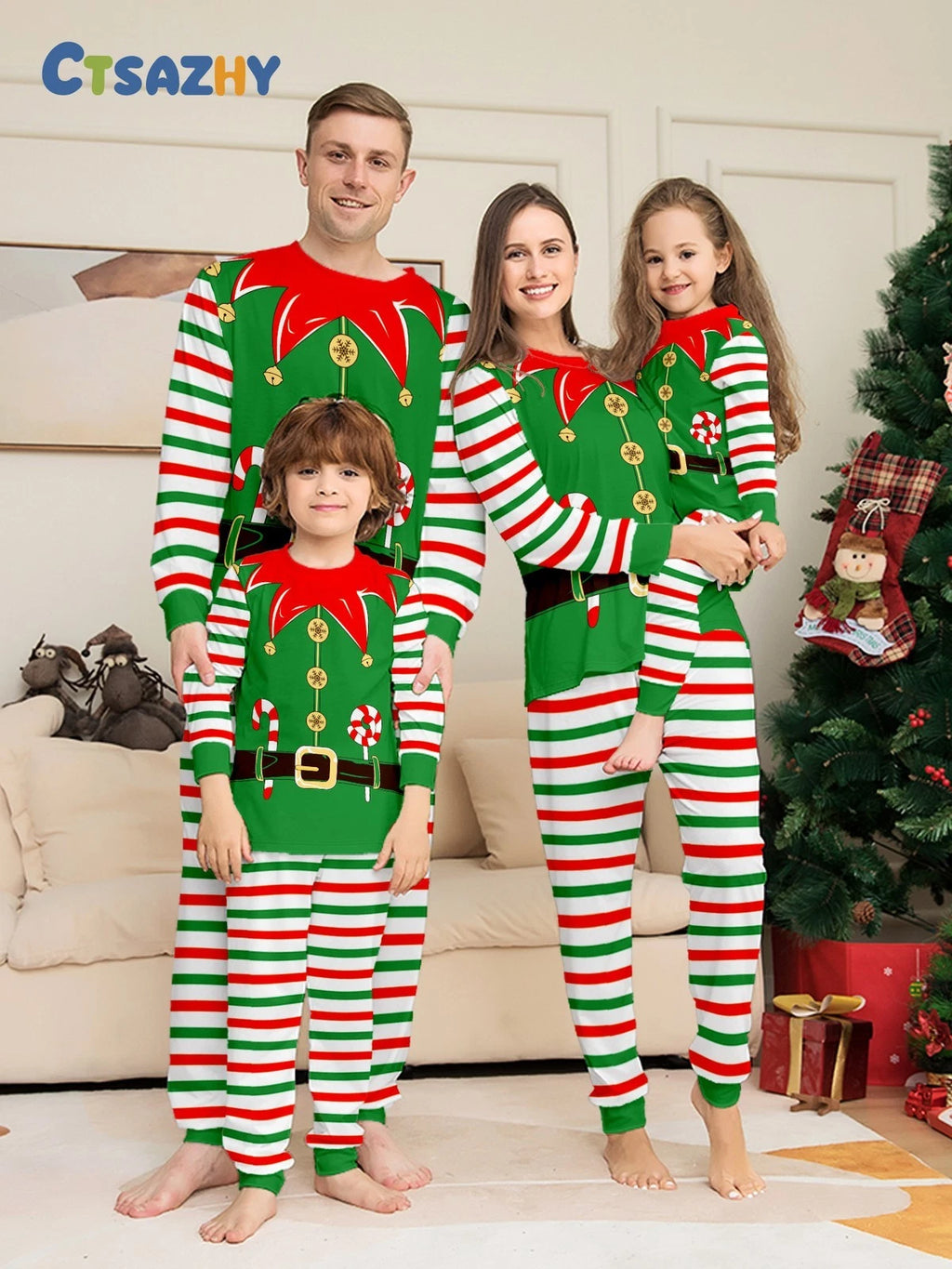 Kids Adults Christmas Family Matching Pyjamas Snowman Pajamas Nightwear PJs Sets