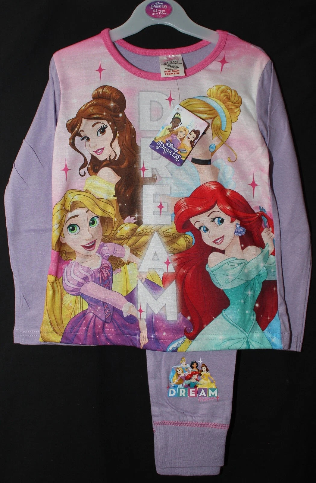 DISNEY PRINCESS Girls Pyjamas /Princess PJs in a Choice of 3 Styles 4-10 years