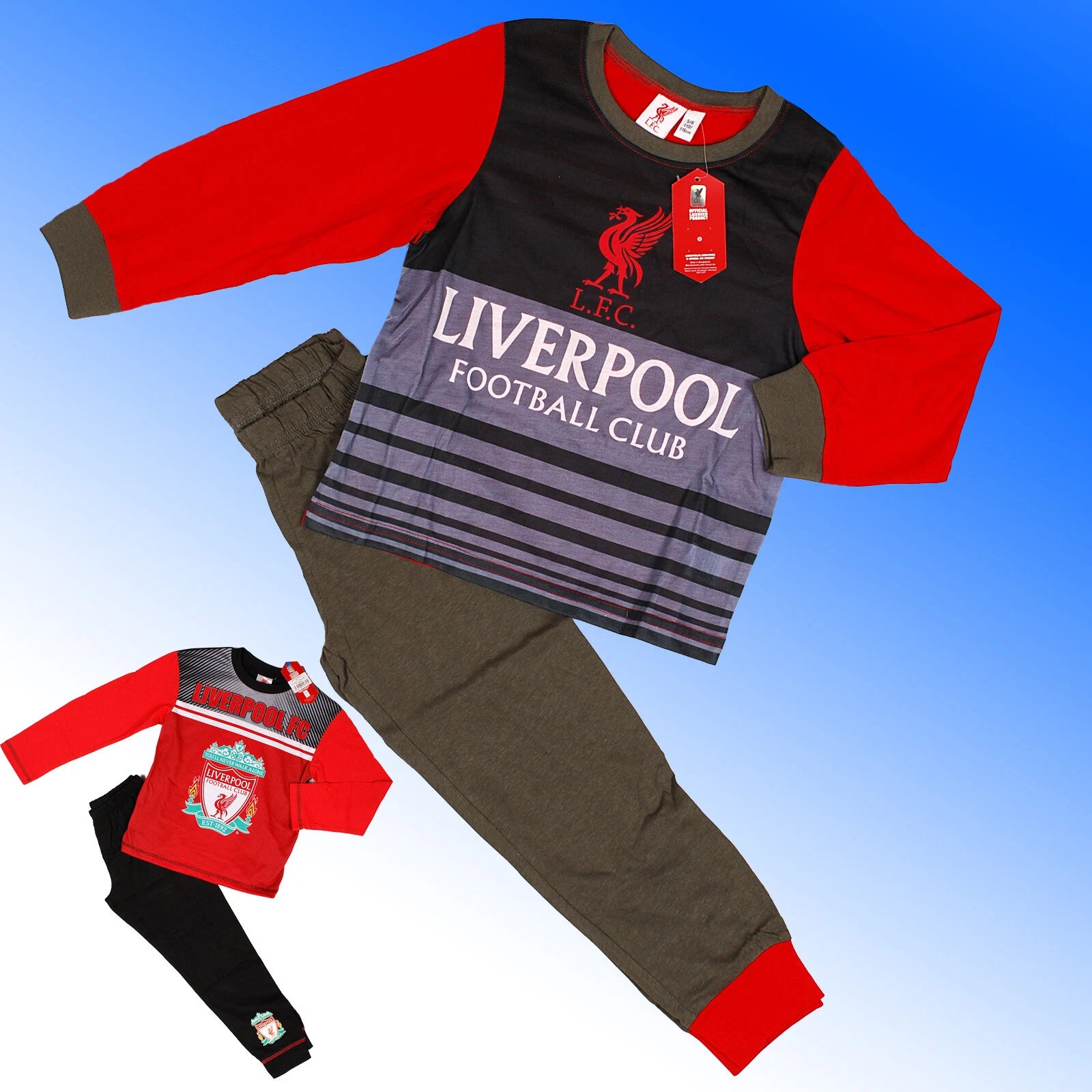 Boys Liverpool Pyjamas  LFC  Age 3 4 5 6 7 8 9 10 11 12 13 Years