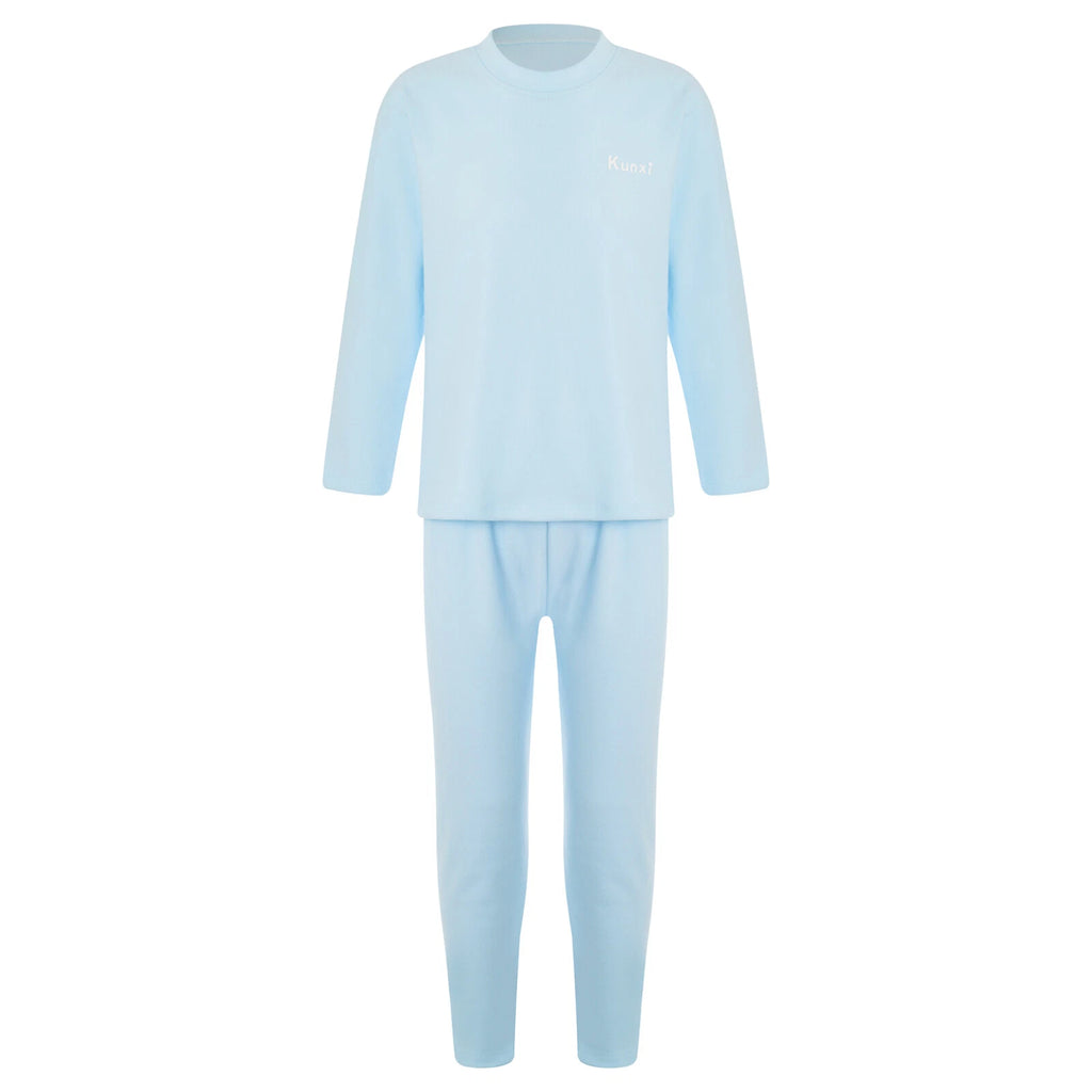 Kids Boys Girls Tees Elastic Top Pajamas Sleepwear Letter Print Set Thermal