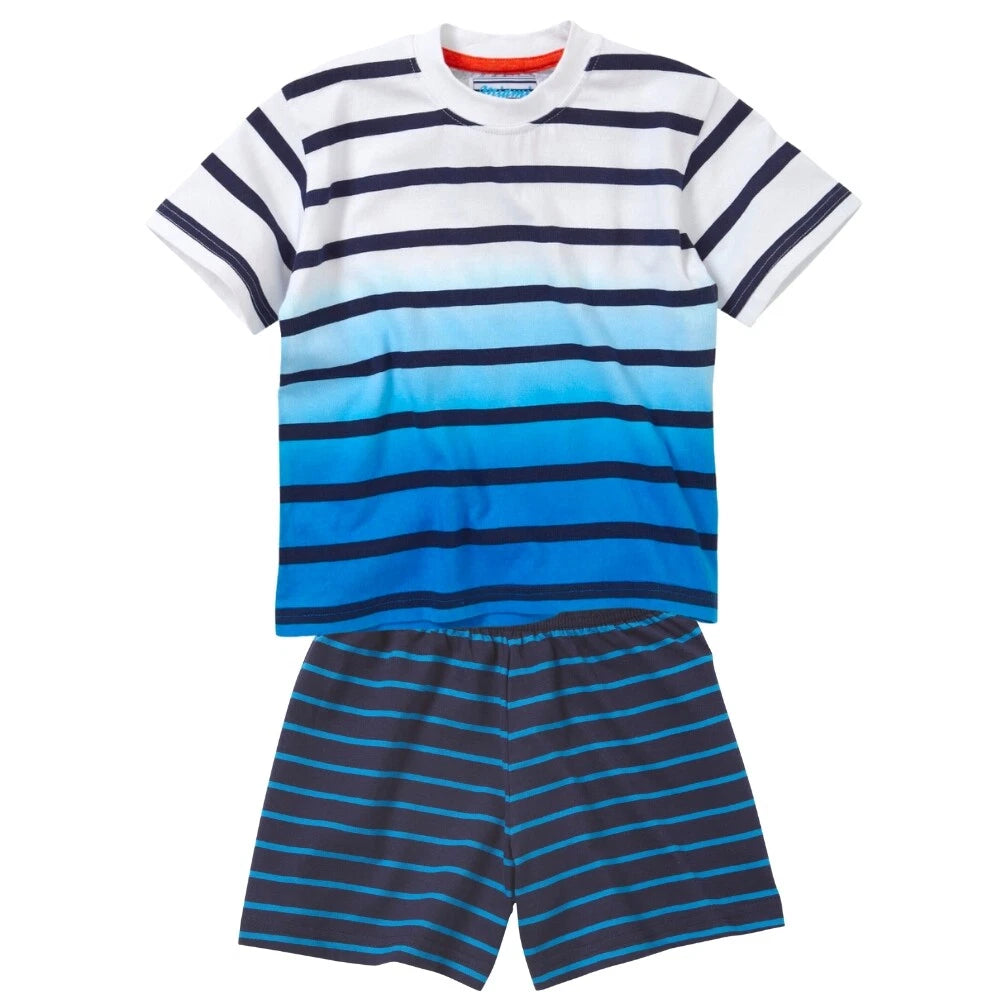 Boys Short Summer Pyjamas Dinosaur Shark Crocodile T-Rex Cotton 12mth-6yr Bedlam