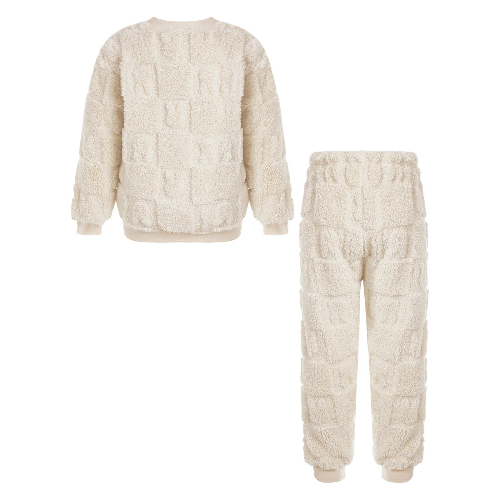 Kids Girls Loungewear Round Neck Top Outfits Unisex Pajamas Set 2Pcs Nightwear