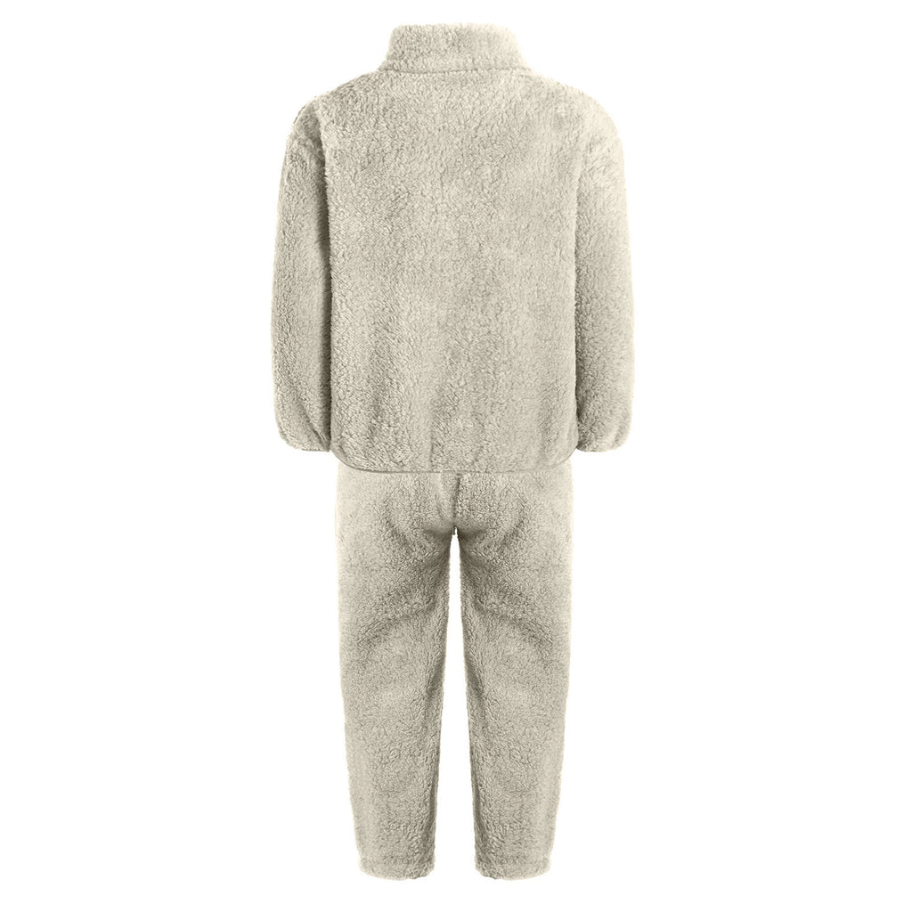 Unisex Kids Pajama Tops Outfit Zipper Set Suit Costume Soft Nightwear Boys Warm