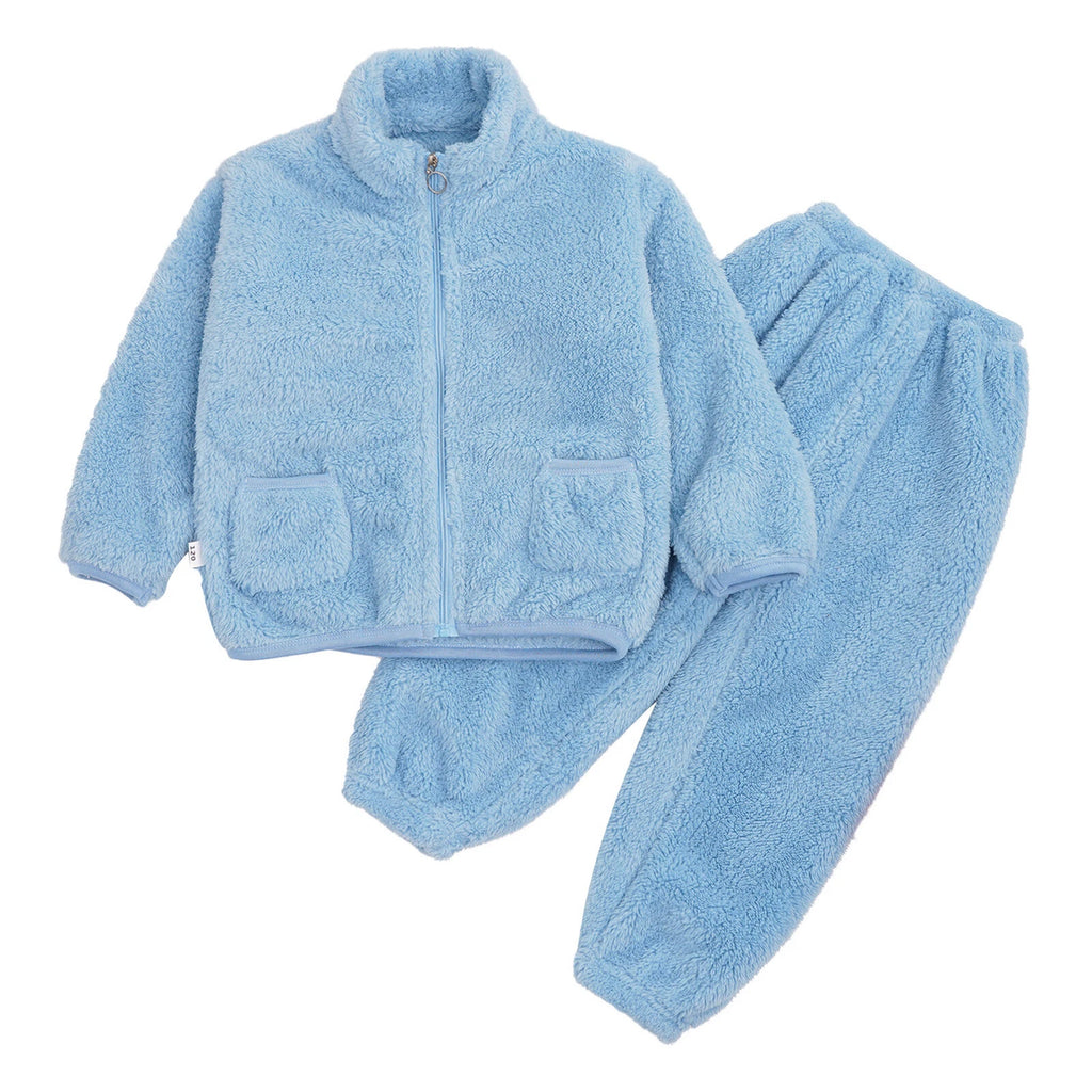 Unisex Kids Outfits Warm Set Girls Sleepwear Training Homewear Tops Pajamas