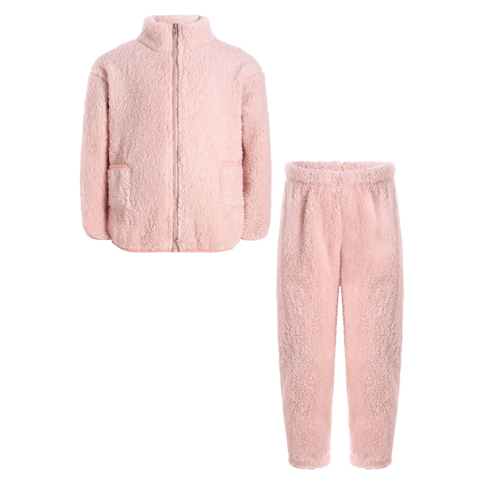 Unisex Kids Set Warm Pajama 2 Piece Outfit Girls Casuai Tops Costume Boys Soft